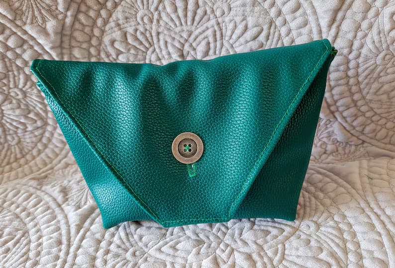 Emerald Green Faux Leather Sling