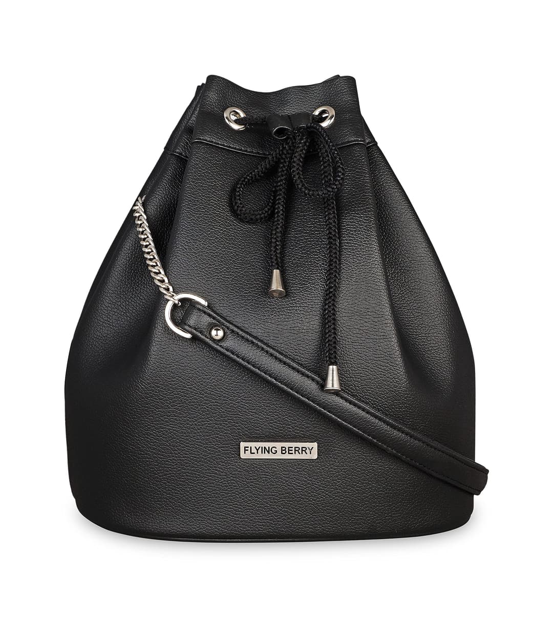Foldover Bucket Sling Bag